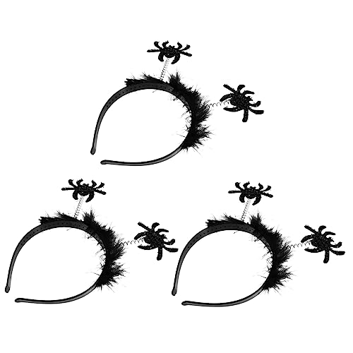 VICASKY 3Stücke Halloween Haarschmuck Haardekoration Spider Haarreifen Cosplay Zubehör für Halloween Party für Feiern und Festliche von VICASKY