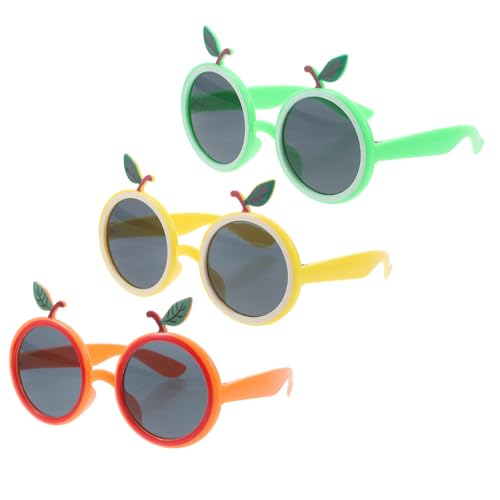 VICASKY 3Stücke Lustige Stil Brillen Leichte Hawaii Party Sonnenbrillen Orange und Accessoires für Geburtstagsfeiern und Kostümbälle für Cosplay von VICASKY