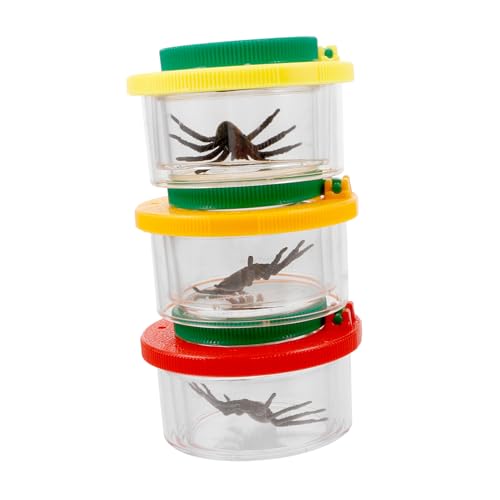 VICASKY 3Stücke Teiliges Insektenbeobachtungs mit Vergrößerungsbehälter Lupenbox für Insekten und Fördert Lernen und Entdeckung VICASKY 3Stücke Teiliges Insektenbeobachtungs mit Vergrößerungsbehälter Lupenbox für Insekten und Fördert Lernen und Entdeckung von VICASKY