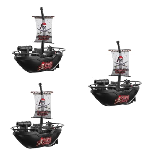 VICASKY 3Stücke Teiliges Piratenschiff Modellspielzeug Elektronisches Badeboot aus Kunststoff für Sommerpool und Badewanne Fördert Spiel und Interaktion VICASKY 3Stücke Teiliges Piratenschiff Modellspielzeug Elektronisches Badeboot aus Kunststoff für Sommerpool und Badewanne Fördert Spiel und Interaktion von VICASKY