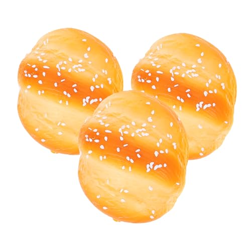 VICASKY 3Stücke Fake Food Simulation Brot Dekoration für Kinder Lernspielzeug Realistisches Kunstbrot für Bäckerei und Fotografie von VICASKY