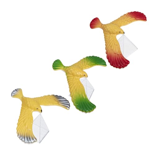 VICASKY 3st Ausgewogenes Adler-lernspielzeug Vogel-Montessori- Vögel Stapeln Tops Stielballwerfer Für Bauen Zum Aufziehen Plastik von VICASKY