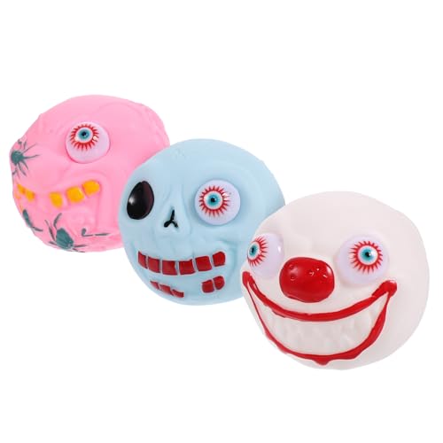 VICASKY 3st Halloween- - Zum Stressabbau Quetschspielzeug Für Halloween Halloween-Party-handspielzeug Zum Thema Halloween Halloween-Squeeze- PVC von VICASKY