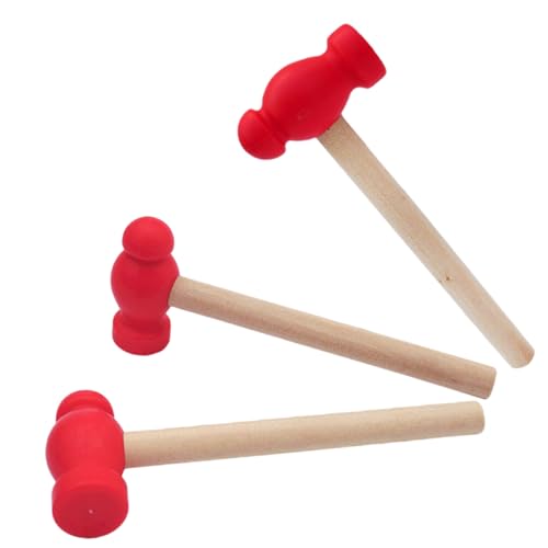 VICASKY 3st Holzhammer Babyspielzeug Jungs Zappeln Roboter Kleinkinder Hammer Haushammer Reparaturwerkzeug Für Zu Hause Hammerspielzeug Kleiner Hammer Kleine Holzhämmer von VICASKY