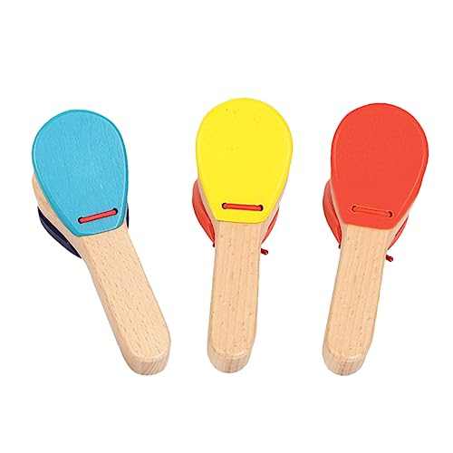 VICASKY 3st Kastagnetten Mit Babygriff Kastagnetten Für Musikinstrument Musikalisches Kastagnetten- Instrumente Für Kinderinstrument Holz VICASKY 3st Kastagnetten Mit Babygriff Kastagnetten Für Musikinstrument Musikalisches Kastagnetten- Instrumente Für Kinderinstrument Holz von VICASKY