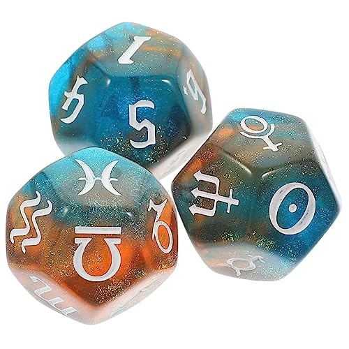 VICASKY 3st Konstellationswürfel Dekorative Würfel Wahrsagerei Tarot-kit Würfelspiel Kleine Würfel-Requisiten Tarotkarten Mit Bedeutungen Darauf Weissagungszubehör Tarot-zubehör Acryl VICASKY 3st Konstellationswürfel Dekorative Würfel Wahrsagerei Tarot-kit Würfelspiel Kleine Würfel-Requisiten Tarotkarten Mit Bedeutungen Darauf Weissagungszubehör Tarot-zubehör Acryl von VICASKY