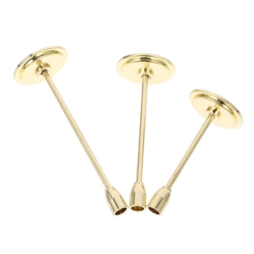 VICASKY 3st Mini-hausdekoration Leuchter Miniatur Kerzen Mini-hausornamente Mini-zubehör Mini- -Requisiten Golden Metall VICASKY 3st Mini-hausdekoration Leuchter Miniatur Kerzen Mini-hausornamente Mini-zubehör Mini- -Requisiten Golden Metall von VICASKY
