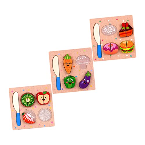VICASKY 3st Puzzle Vorgetäuscht Essen Spielset Holzschneidespielzeug Schneiden Simulationsspielzeug Schneidespielzeug Für Kleinkinder Kinderschneidespielzeug Hölzern VICASKY 3st Puzzle Vorgetäuscht Essen Spielset Holzschneidespielzeug Schneiden Simulationsspielzeug Schneidespielzeug Für Kleinkinder Kinderschneidespielzeug Hölzern von VICASKY