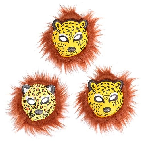 VICASKY 3 Stücke Gepard Halloween Tier Plüsch Dekorative Lustige Halloween Karneval Für Erwachsene Zufällige Farbe von VICASKY