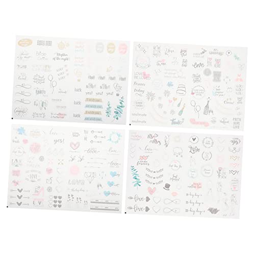VICASKY 4 Blätter Hochzeitsaufkleber Planungsaufkleber Party-Aufkleber Aufkleber Für Hochzeitsfeiern Aufkleber Für Die Hochzeitsplanung Kreative Abziehbilder PVC Selbstklebend VICASKY 4 Blätter Hochzeitsaufkleber Planungsaufkleber Party-Aufkleber Aufkleber Für Hochzeitsfeiern Aufkleber Für Die Hochzeitsplanung Kreative Abziehbilder PVC Selbstklebend von VICASKY
