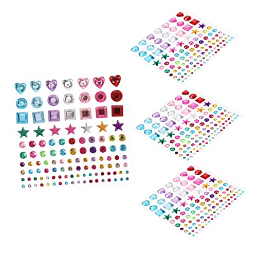 VICASKY 4 Bögen Love Crystal Drill Sticker Scrapbook Sticker Juwelenaufkleber Strassaufkleber Nagelaufkleber Glitzerjuwelenaufkleber Entzückende Sternaufkleber Kristallepoxid Bunt VICASKY 4 Bögen Love Crystal Drill Sticker Scrapbook Sticker Juwelenaufkleber Strassaufkleber Nagelaufkleber Glitzerjuwelenaufkleber Entzückende Sternaufkleber Kristallepoxid Bunt von VICASKY