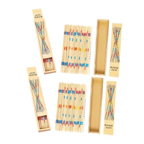 VICASKY 4 Boxen Holzspielzeug für Teiliges mit Holzstäbchen für Klassische Aufnahmespiel Fördert Kognitive Fähigkeiten und Problemlösungskompetenz für Familie und Freunde Zuhause Büro und VICASKY 4 Boxen Holzspielzeug für Teiliges mit Holzstäbchen für Klassische Aufnahmespiel Fördert Kognitive Fähigkeiten und Problemlösungskompetenz für Familie und Freunde Zuhause Büro und von VICASKY