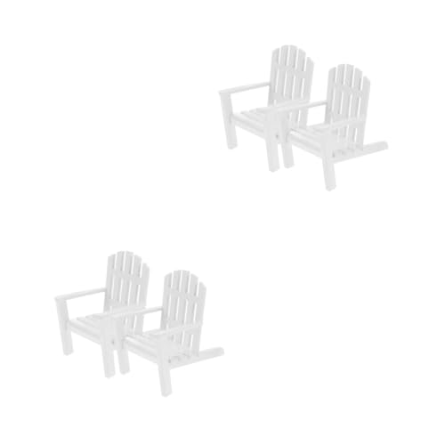 VICASKY 4 Miniatur Holzstuhl Weiß Handgefertigt Puppenhaus Dekoration Mini Möbel Sammlerstück Charmante Hochzeitstorten Deko Stilvolle Strand Deko Accessoires VICASKY 4 Miniatur Holzstuhl Weiß Handgefertigt Puppenhaus Dekoration Mini Möbel Sammlerstück Charmante Hochzeitstorten Deko Stilvolle Strand Deko Accessoires von VICASKY