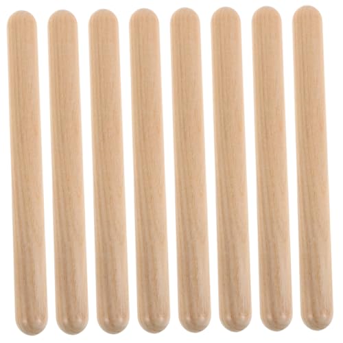 VICASKY 4 Paare Schlagzeug Musikinstrument-Rhythmus-Stick Drumstick-Rhythmus-Stick Trommelstöcke für holzspielzeug musikalische Percussion-Musikstöcke Khaki VICASKY 4 Paare Schlagzeug Musikinstrument-Rhythmus-Stick Drumstick-Rhythmus-Stick Trommelstöcke für holzspielzeug musikalische Percussion-Musikstöcke Khaki von VICASKY