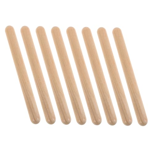 VICASKY 4er-Pack Musikinstrumente Für Kinder Spielzeug Aus Natürlichem Holz Trommelstöcke Rhythmusstäbe Für Die Frühkindliche Bildung von VICASKY