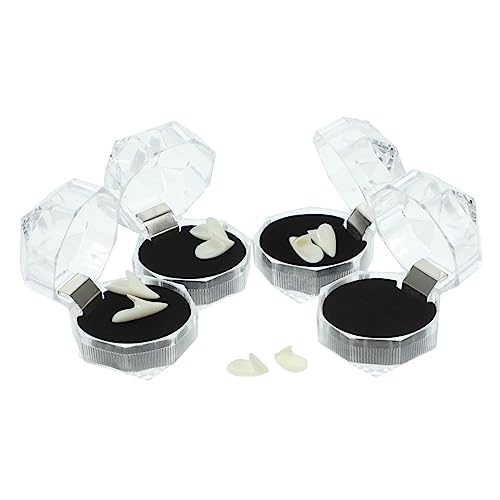 VICASKY 4 Paare Zähne Kappen Fake Teeth False Halloween Party Requisiten Halloween Kostümzubehör Cosplay Zubehör Halloween-Vampirzähne Halloween -Party Reißzähne Halloween-Zähne VICASKY 4 Paare Zähne Kappen Fake Teeth False Halloween Party Requisiten Halloween Kostümzubehör Cosplay Zubehör Halloween-Vampirzähne Halloween -Party Reißzähne Halloween-Zähne von VICASKY