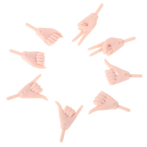 VICASKY 4 Paar Reborn-puppenzubehör Miniatur-fingerhände Für Puppen Basteln Spielzeugherstellung VICASKY 4 Paar Reborn-puppenzubehör Miniatur-fingerhände Für Puppen Basteln Spielzeugherstellung von VICASKY