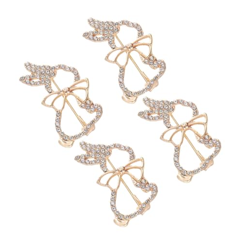 VICASKY 4 Pcs Raffinierte Metallkaninchen-broschen Stilvolle Tierstifte Für Kleidung Entzückender Brosche Kaninchenschmuck Für Kleidung High-end-nadel Elegante Brosche von VICASKY