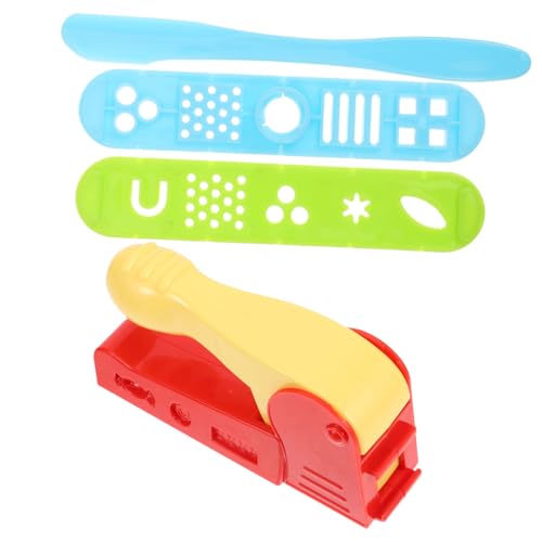 VICASKY 4 STÜCKE Teiliges Knetwerkzeug Set DIY Plastilin Stempelwerkzeug für Kreative für Frühes Lernen und Soziale Interaktion Sicher Hochwertigem von VICASKY