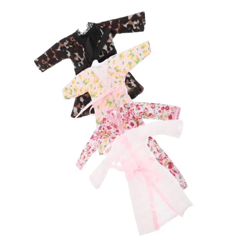 VICASKY 4 Sätze Doll Bathrobe für Puppen Teiliges Outfit für Puppen Vielseitige Bademäntel für Puppenhaus Szenen Sommermode für Kreative Rollenspiele und Ankleide Zubehör VICASKY 4 Sätze Doll Bathrobe für Puppen Teiliges Outfit für Puppen Vielseitige Bademäntel für Puppenhaus Szenen Sommermode für Kreative Rollenspiele und Ankleide Zubehör von VICASKY