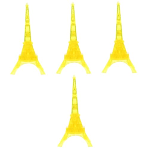 VICASKY 4 Sätze Eiffelturm-bausteine DIY Montagekonstrukteur Juguetes Adultos 3D-Puzzles Für Erwachsene Dekoratives 3D-Puzzle Puzzle Eiffelturm 3D-rätsel Plastik Kind Kristall Modell von VICASKY