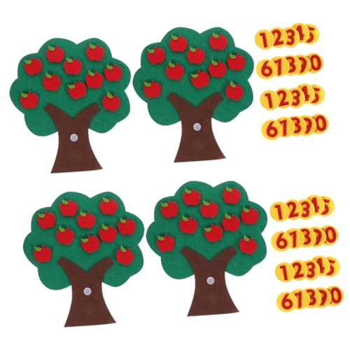 VICASKY 4sätze Filzpuzzle Mit Apfelbaummotiv Mathe-puzzlespielzeug Für Kindergarten Filzspielzeug Mit Zahlen Und Filzäpfeln Lernspielzeug Für Kleinkinder VICASKY 4sätze Filzpuzzle Mit Apfelbaummotiv Mathe-puzzlespielzeug Für Kindergarten Filzspielzeug Mit Zahlen Und Filzäpfeln Lernspielzeug Für Kleinkinder von VICASKY