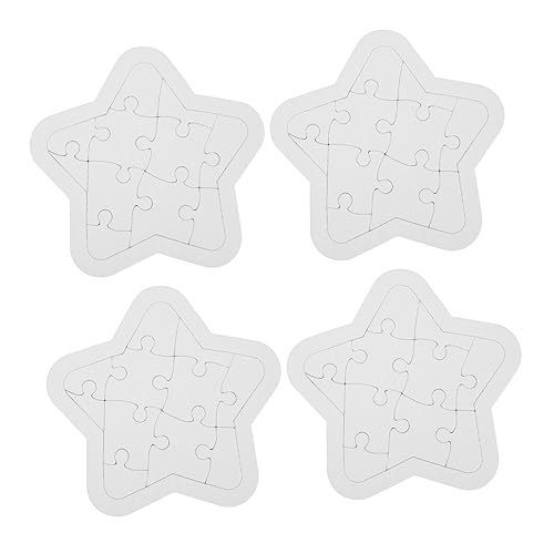 VICASKY 4 Sätze Fünf-Punkte-Sternfärbungspuzzle Leere Rätsel Kinderpuzzle Puzzle für Papier VICASKY 4 Sätze Fünf-Punkte-Sternfärbungspuzzle Leere Rätsel Kinderpuzzle Puzzle für Papier von VICASKY