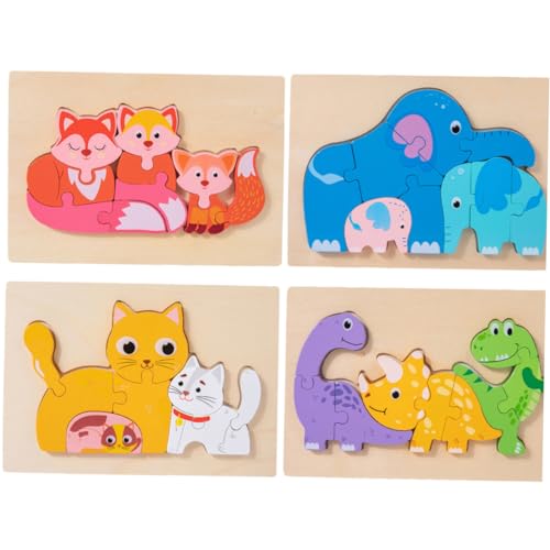 VICASKY 4 Sätze Holzpuzzle Puzzle rätselbuch Tier Motorikspielzeug Tierpuzzle Educational Toys holzpuzzel Lernspielzeug für Kleinkinder Tierkognitionsspielzeug hölzern VICASKY 4 Sätze Holzpuzzle Puzzle rätselbuch Tier Motorikspielzeug Tierpuzzle Educational Toys holzpuzzel Lernspielzeug für Kleinkinder Tierkognitionsspielzeug hölzern von VICASKY