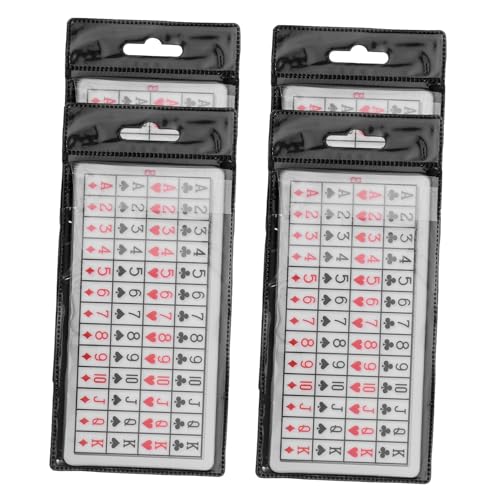 VICASKY Gimmick Poker Karten Trick Requisiten Für Bühne 4 Sets Interaktive Poker Karte Blätter von VICASKY