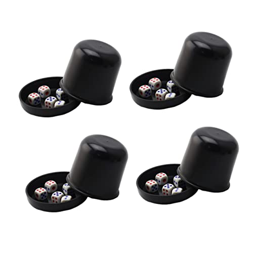 VICASKY 4 Sätze Würfel Würfelbecher Party Würfelspiel Rechts Spiel Würfel Würfelbecher Mit Deckel Würfeltablett Würfelbecher-Spiel Bar Würfelbecher Würfelhalter Plastikwürfel Tasse Schwarz VICASKY 4 Sätze Würfel Würfelbecher Party Würfelspiel Rechts Spiel Würfel Würfelbecher Mit Deckel Würfeltablett Würfelbecher-Spiel Bar Würfelbecher Würfelhalter Plastikwürfel Tasse Schwarz von VICASKY