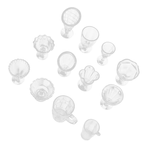 VICASKY 4 Satz Kristallglas Porzellantasse Tassen Dessertbecher mit Deckel küchen Dekoration Plastik Becher kunstoffbecher die bescherung sammlerstücke Mini-Kochgeschirr-Modell Eiscreme VICASKY 4 Satz Kristallglas Porzellantasse Tassen Dessertbecher mit Deckel küchen Dekoration Plastik Becher kunstoffbecher die bescherung sammlerstücke Mini-Kochgeschirr-Modell Eiscreme von VICASKY