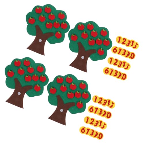 VICASKY Zählbaum-filzspielzeug-Set Für Jungen Und Mädchen Im Vorschulalter Pädagogisches Matching-Spiel Kleinkind-Puzzle Kindergarten Mathematik-zubehör von VICASKY