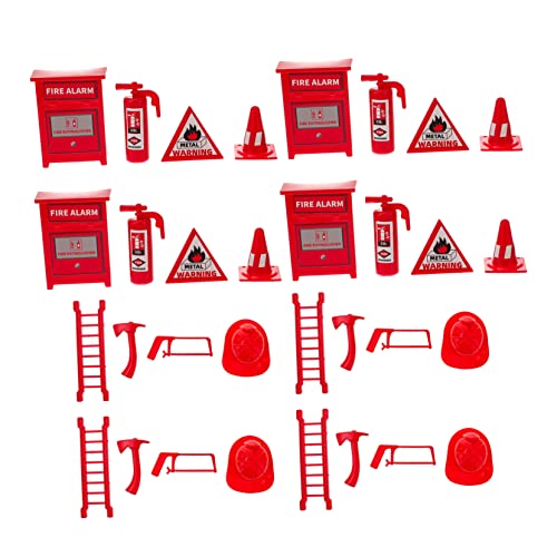 VICASKY 4 Set Mini Feuerlöscher Jungen und Mädchen Spielzeug Feuer Pädagogisches Spielzeug Kit von VICASKY
