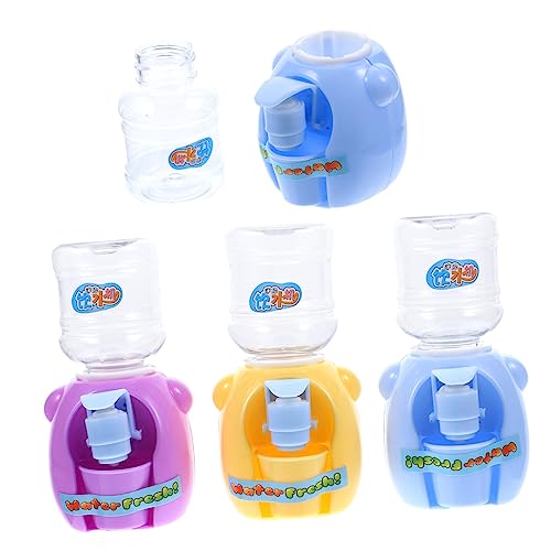VICASKY 4 Sets Mini Spaß Wasserspender Kinderspielzeug Mini Wasserspender Mini Miniatur Wasserspender Für Schlafzimmer Trinkbrunnen Modell Mini Wassermaschine Kunststoff von VICASKY