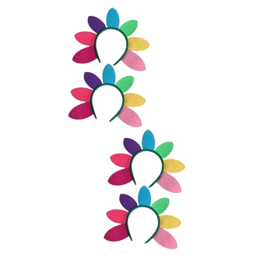 VICASKY 4 Stck. Bunte Sonnenblumen Stirnbänder Leichte Bequeme Damen Haarbänder für Festival Party und Kostüm Langlebige Vielseitige Kopfschmuck Accessoires für Erwachsene VICASKY 4 Stck. Bunte Sonnenblumen Stirnbänder Leichte Bequeme Damen Haarbänder für Festival Party und Kostüm Langlebige Vielseitige Kopfschmuck Accessoires für Erwachsene von VICASKY