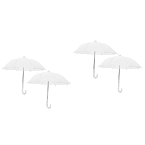 VICASKY 4 Stck. Miniatur Puppenschirm Weiß Detailgetreuer Mini Regenschirm Deko für Puppenhaus Stilvolles Miniatur Accessoire für Lebendige Dollhouse Dekoration Handliche für Puppenräume VICASKY 4 Stck. Miniatur Puppenschirm Weiß Detailgetreuer Mini Regenschirm Deko für Puppenhaus Stilvolles Miniatur Accessoire für Lebendige Dollhouse Dekoration Handliche für Puppenräume von VICASKY