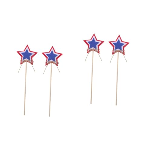 VICASKY 4 Stck. Teiliges Independence Day Stern mit Amerikanischem Flaggenmotiv Langlebige Handliche Party Dekoration für Mädchen für Feierlichkeiten und Festtagsstimmung VICASKY 4 Stck. Teiliges Independence Day Stern mit Amerikanischem Flaggenmotiv Langlebige Handliche Party Dekoration für Mädchen für Feierlichkeiten und Festtagsstimmung von VICASKY