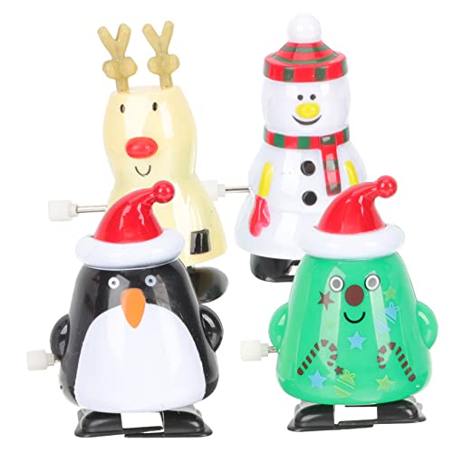 VICASKY 4 Stück Aufzieh Stuffer Figuren Weihnachtliches Laufspielzeug Cartoon-aufziehspielzeug Für Weihnachtsfeiern Interessante Uhrwerkspielzeuge Plastik VICASKY 4 Stück Aufzieh Stuffer Figuren Weihnachtliches Laufspielzeug Cartoon-aufziehspielzeug Für Weihnachtsfeiern Interessante Uhrwerkspielzeuge Plastik von VICASKY