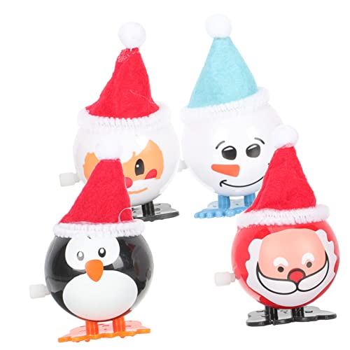 VICASKY 4 Stück Aufzieh kinderspielzeug für glowingtoy lustige zu Weihnachten Uhrwerk- zum Thema Weihnachten Plastik VICASKY 4 Stück Aufzieh kinderspielzeug für glowingtoy lustige zu Weihnachten Uhrwerk- zum Thema Weihnachten Plastik von VICASKY