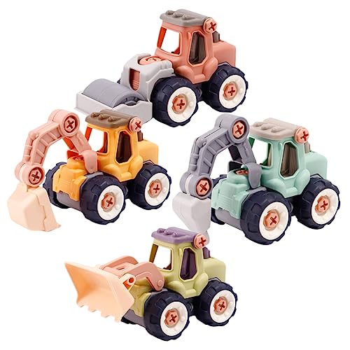 VICASKY 4 Stück Baufahrzeug kinderspielzeug für Kranwagen Dinosaurierspielzeug für Jungen technisches Fahrzeug zusammenbauen Ingenieur Automodell VICASKY 4 Stück Baufahrzeug kinderspielzeug für Kranwagen Dinosaurierspielzeug für Jungen technisches Fahrzeug zusammenbauen Ingenieur Automodell von VICASKY