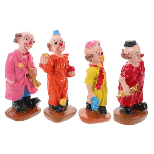 VICASKY Harz Mini Clown Puppe Landschaft Clown Decor Clown Figuren Für Handwerk Clown Dekoration von VICASKY