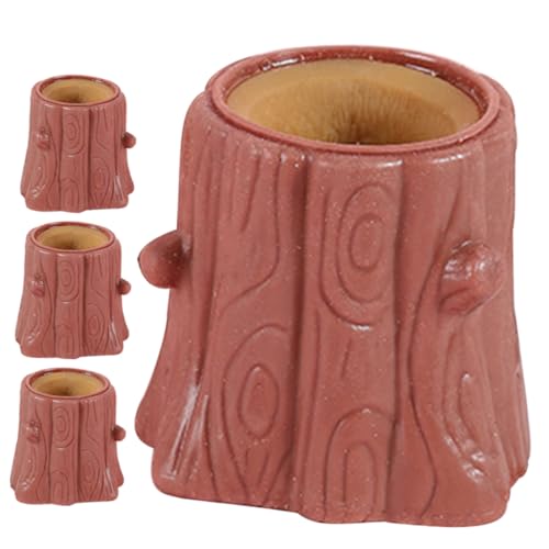 VICASKY 4 Stück Eichhörnchen-Squeeze- Kleines Stressspielzeug Kleine Quetschspielzeuge Cartoon-Squeeze- Sensorisches Für Erwachsene Entlüften von VICASKY