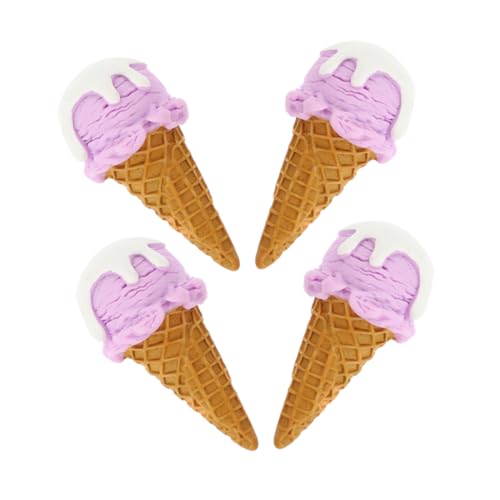 VICASKY Künstliche Eistüten 4 Stück Simulierte Eiscreme-Modelle Lebensechtes Design Für Ladenfotografie-Requisiten VICASKY Künstliche Eistüten 4 Stück Simulierte Eiscreme-Modelle Lebensechtes Design Für Ladenfotografie-Requisiten von VICASKY