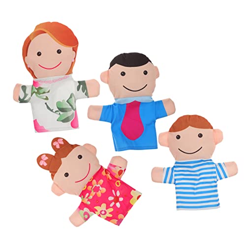 VICASKY 4-teilige Familien-handpuppen – Weicher Adoptionsstoff Kleinkinder-handpuppen Für Kinder Lernspielzeug Handpuppenfamilie Ideal Für Weihnachten Und Geburtstage VICASKY 4-teilige Familien-handpuppen – Weicher Adoptionsstoff Kleinkinder-handpuppen Für Kinder Lernspielzeug Handpuppenfamilie Ideal Für Weihnachten Und Geburtstage von VICASKY
