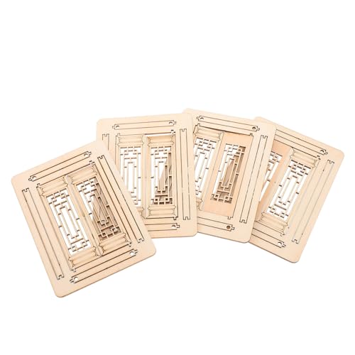 VICASKY 4 Stück Fenstergebäudemodell Mini-gartenmöbel Feengartenfenster Miniatur-holzfenster Feengarten Liefert Feengartenhausfenster Puppenhausfenster Mikrofenster Hölzern Light Brown VICASKY 4 Stück Fenstergebäudemodell Mini-gartenmöbel Feengartenfenster Miniatur-holzfenster Feengarten Liefert Feengartenhausfenster Puppenhausfenster Mikrofenster Hölzern Light Brown von VICASKY