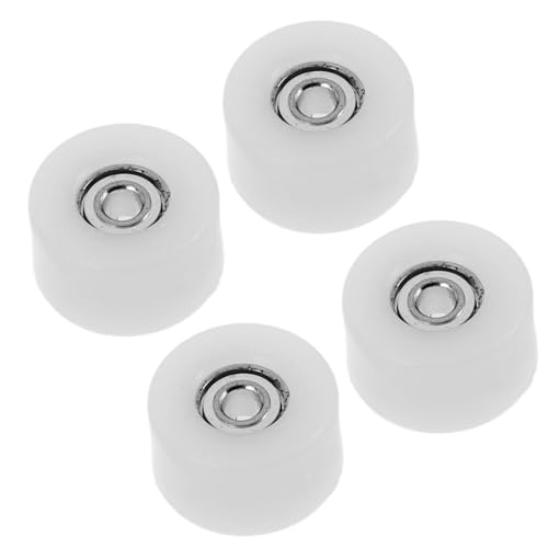 VICASKY 4 Stück Finger-Skateboard-Räder Skateboard zubehör Skateboard-Rollenset Skateboard Wheels mit Lagern Griffbrett-Lagerset Robustes Rad praktische Räder Rostfreier Stahl Weiß VICASKY 4 Stück Finger-Skateboard-Räder Skateboard zubehör Skateboard-Rollenset Skateboard Wheels mit Lagern Griffbrett-Lagerset Robustes Rad praktische Räder Rostfreier Stahl Weiß von VICASKY