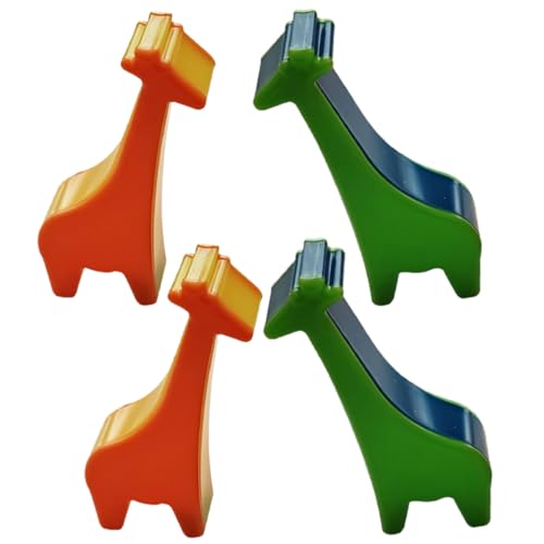 VICASKY 4 Stück Frühes Pädagogisches Teiliges Giraffen Shaker Leichtes Maracas Musikinstrument Fördert und Kognitive Fähigkeiten Handliche Percussion Spielzeuge für Kindergarten und von VICASKY