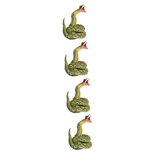VICASKY 4 Stück Gefälschte Schlangenstütze Gefälschte Regenwaldschlangen -Spielzeug Simulierte Schlange Modelle Von Schlangenfiguren Python-streich Kind PVC Große Pythons Elastisch von VICASKY