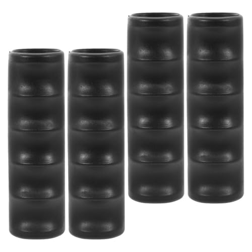 VICASKY 4 Stück Griffabdeckung Rollstuhl zubehör handgriffe für senioren rutschfeste Handgriffe Rollstuhl Griff Handgriffe für Rollstühle Rollstuhlabdeckung Rollstuhlgriffe PVC Black von VICASKY