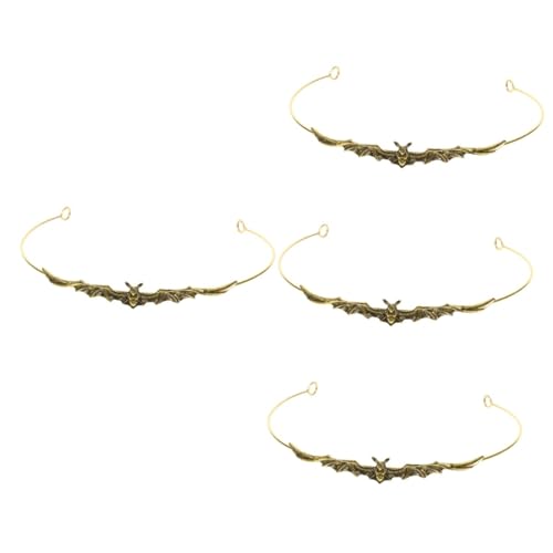 VICASKY 4 Stück Halloween Fledermaus Stirnband Retro Metall Kopfkrone Damen Party Haarreif für Kostüm Cosplay und Festival Bequem und Kompakt für Halloween Themen und Geburtstagsfeiern VICASKY 4 Stück Halloween Fledermaus Stirnband Retro Metall Kopfkrone Damen Party Haarreif für Kostüm Cosplay und Festival Bequem und Kompakt für Halloween Themen und Geburtstagsfeiern von VICASKY